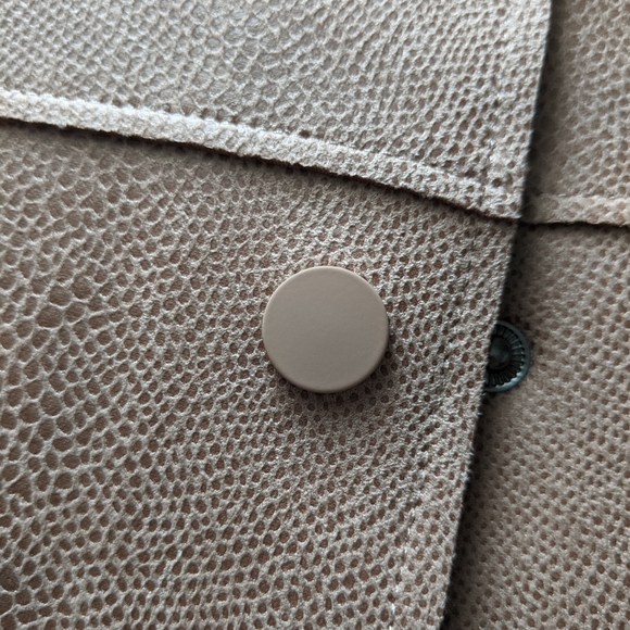 Chico's Scuba Suede Jacket Desert Tan - Picture 12 of 13